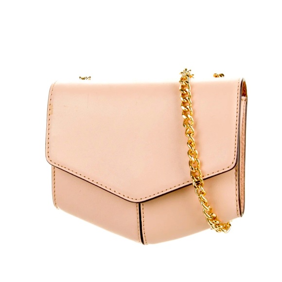 SANDRO Paris  Pink Lou Bag Leather Chain-Link
Crossbody Bag - Picture 1 of 16